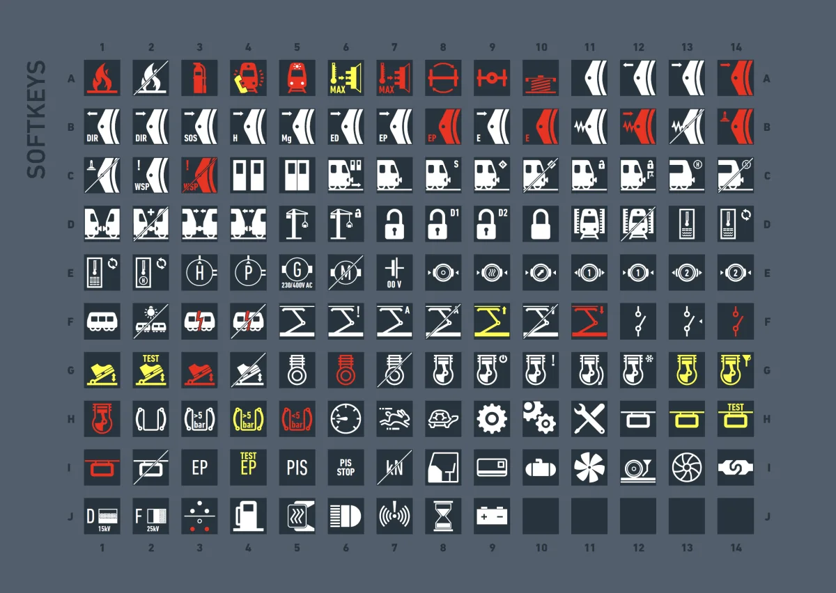 Selectron Icon-System für Zugführer und Zugkontrolle